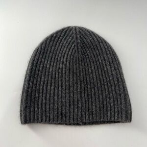 Cos Ribbed Cashmere Grey Hat